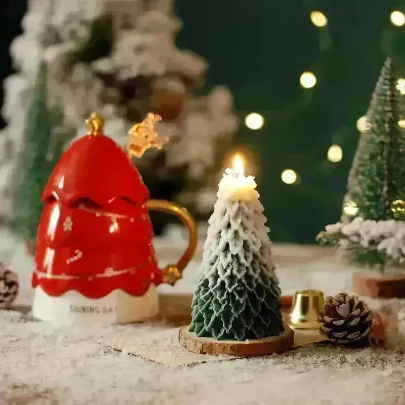 Christmas Tree Silicone Molds For DIY Christmas Creative Atmosphere Decoration Handmade Fragrant Candles - EX-STOCK CANADA