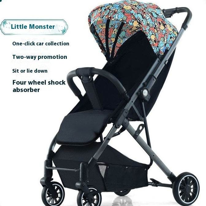 Pull Rod Type Summer Ultra-light Stroller Four Minus EX-STOCK Canada 