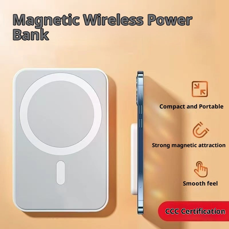 Bi-directional Fast Charging Magnetic Wireless Power Bank EX-STOCK Canada 