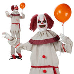 5.7ft Eye Red Light Vibration Clown Sound Voice Control, Standing Balloon Clown, Battery Model - Battery Not Included, Halloween Standing Decoration - EX-STOCK Canada