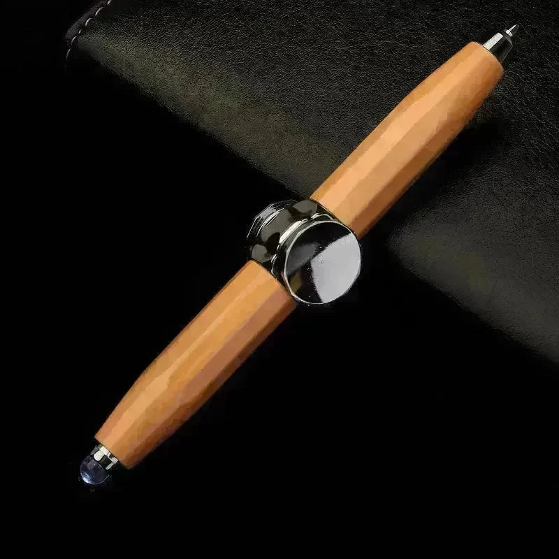 Creative Multi-Function LED Pen Spinning Decompression Gyro Metal Ballpoint Pen Fashion Office School Supplies Writing Pens - EX-STOCK CANADA