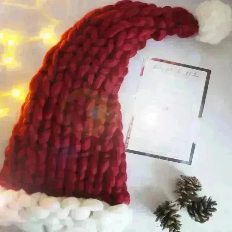 Christmas Plush Hat With Pompom Cute Winter Hat For Women Men Child - EX-STOCK CANADA