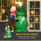 5.9ft Inflatable Christmas Tree, Santa Claus, Dog, LED Lights, Indoor, Outdoor, Home, Garden, Lawn, Decoration EX-STOCK Canada 