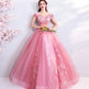 Off-shoulder Bridal Floor-length Yarn Wedding Toast Dress Wedding Dinner Dress EX-STOCK Canada 