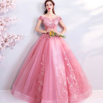 Off-shoulder Bridal Floor-length Yarn Wedding Toast Dress Wedding Dinner Dress EX-STOCK Canada 