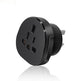 US/UK to AU Power Adapter – Multi-Function Travel Socket (Black & White)