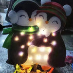 Christmas Scene Decoration With LED Lights Christmas Snowman Ornaments - EX-STOCK CANADA