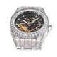 Hip Hop Full Square Diamond Luminous Hollow Mechanical Watch - EX-STOCK Canada