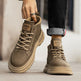 Men's Retro British-Style Mid-Calf Leather Martin Boots