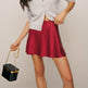 Boutique Mini Satin Skirt High Waist Elastic Solid Color flared skirt - EX-STOCK Canada