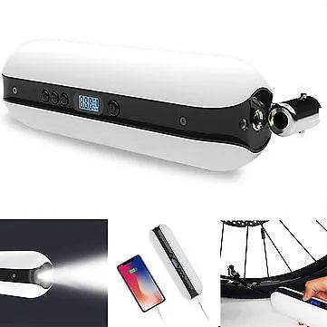 Bike Electric Inflator Bicycle Cycle Air Pressure Rechargeable Cordless Tire Road Bike Car Air Inflator 150PSI - EX-STOCK Canada