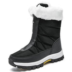 Winter Waterproof Snow Boots Women's Mid-calf Front Zipper - EX-STOCK Canada