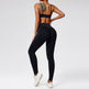 Quick-drying Nude Feel Running Sports Workout Yoga Clothes 2pcs set Long sleeve Crop top and High Waist Pant - EX-STOCK Canada