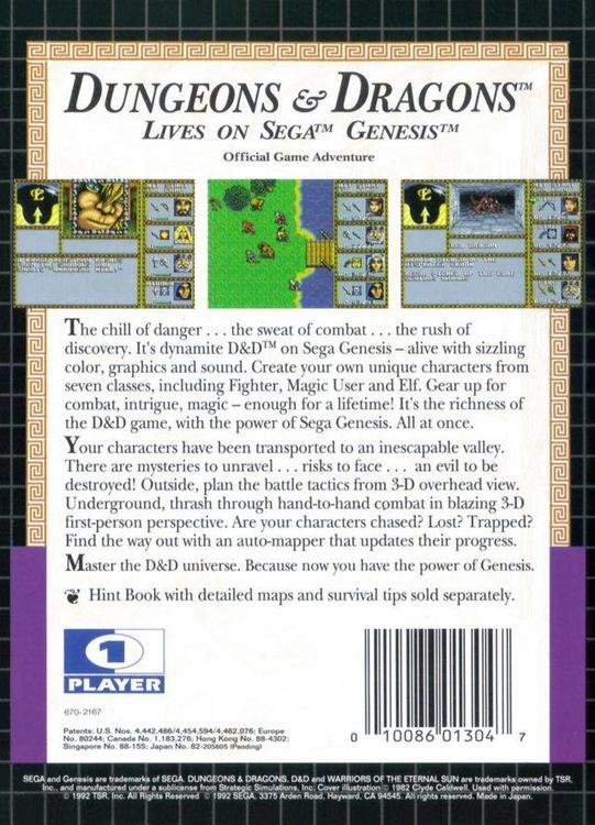 Dungeons & Dragons - Warriors of the Eternal Sun 