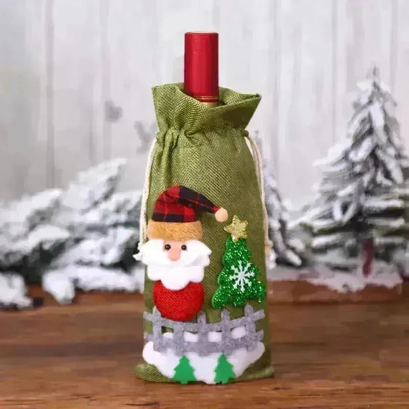 Christmas Decorations Christmas Wine Bottle Socks - EX-STOCK CANADA