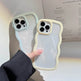 Wave Border Mobile Phone Case Solid Color Simple Candy Color - EX-STOCK Canada