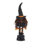 8.3x5x24 Fabric Standing Gnome W Orange Banner Spring Body, For Halloween Decor - EX-STOCK Canada