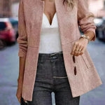 Slim-fit Jacket Fashion Commuting Thick fall Work office blazer suit Overcoat For Women - EX-STOCK CANADA