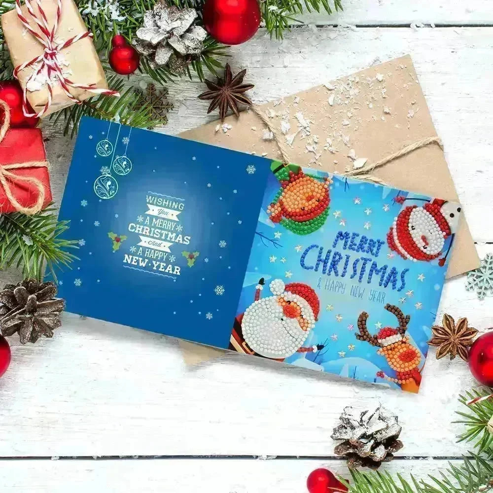 Handmade DIY Christmas Card Piece Diamond Painting - EX-STOCK CANADA