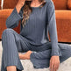 Round Neck Loose Trousers Suit Homewear - EX-STOCK Canada