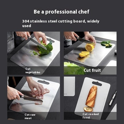 Household Stainless Steel Cutting Board Cut Vegetables EX-STOCK Canada 