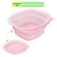 Solid-color Portable Foldable Silicone Ice Basin For The Face 