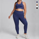 Plus Size Women Sports Workout Gym - Sleeveless Crop and Pant - EX-STOCK Canada