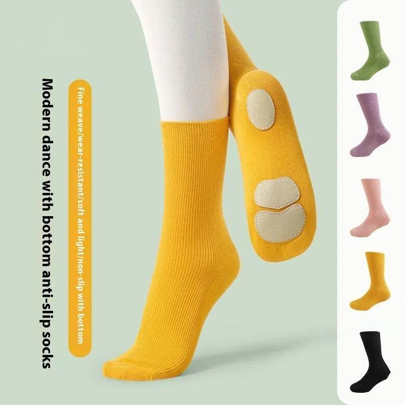 Mid Length Professional Classical Non-slip Dance Practice Socks - EX-STOCK Canada