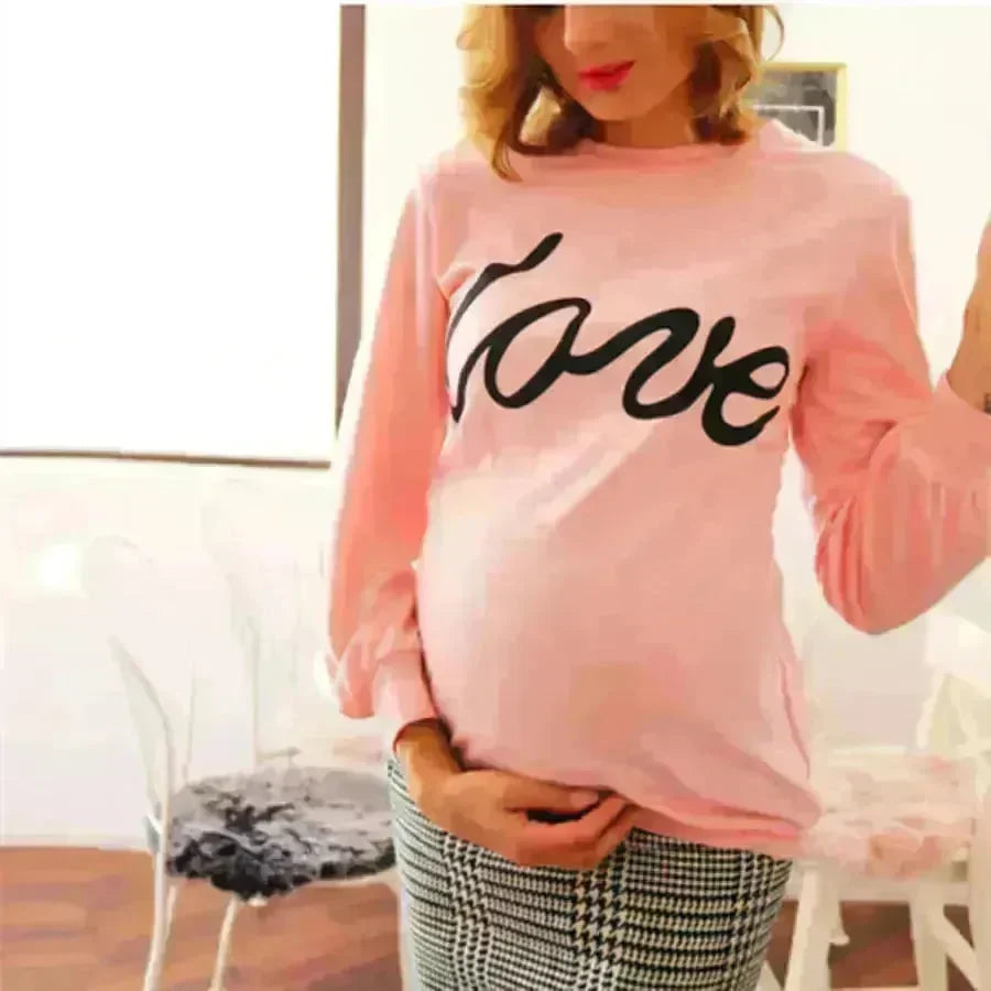 Women Maternity Sweatshirt Love Printed Parent-child Sweatshirt - EX-STOCK CANADA