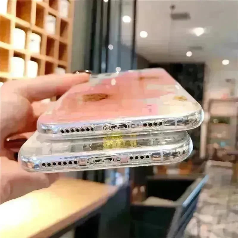 Cute Transparent Flower Silicone phone case for women - EX-STOCK CANADA