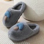 Cute Mushroom Cotton Slippers For Women Thick-soled Autumn And Winter Plush Slipper Indoor Non-slip Eva Household Furry Shoes - EX-STOCK Canada