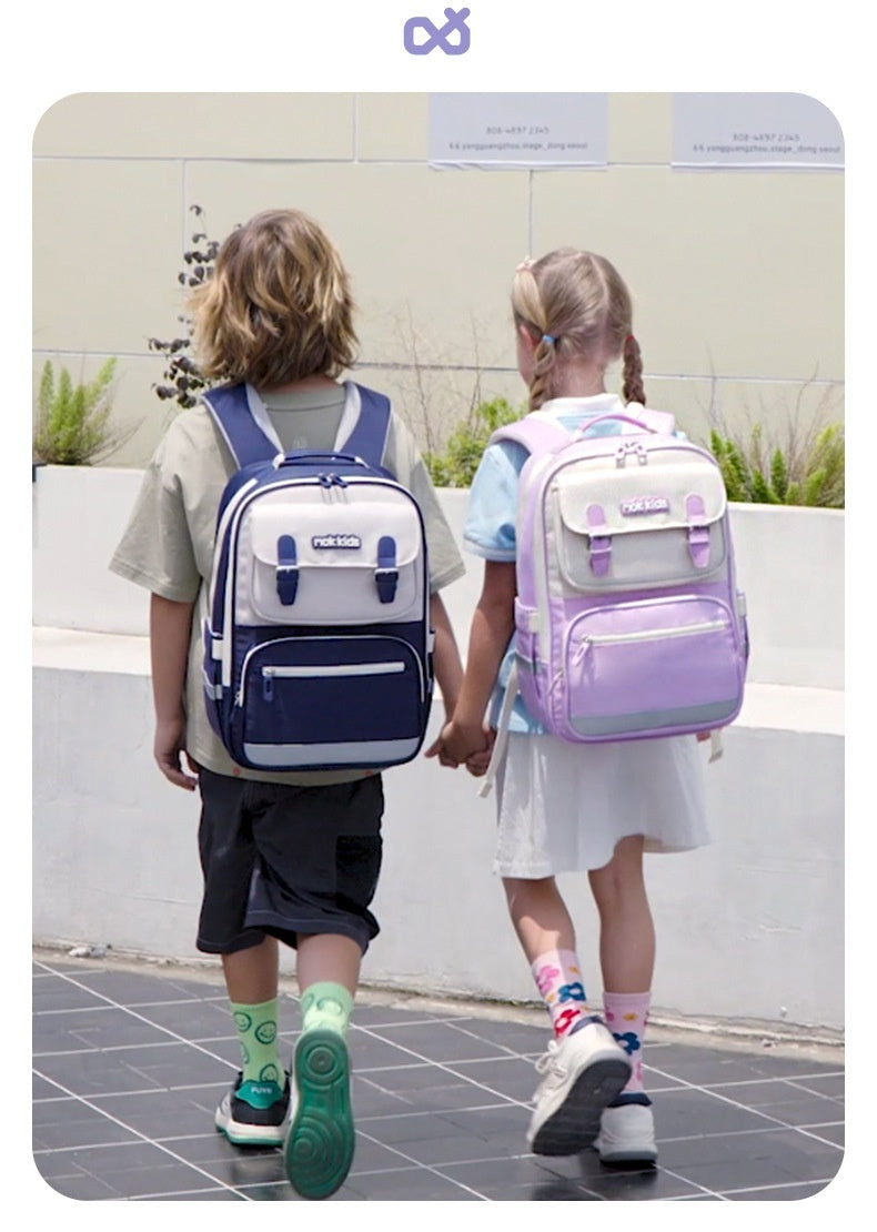 Lightweight Burden Alleviation Large Capacity Student Schoolbag EX-STOCK