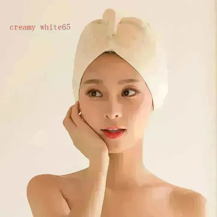 Women's Microfiber Hair Dryer Cap Absorbent Hair Towel. - EX-STOCK CANADA