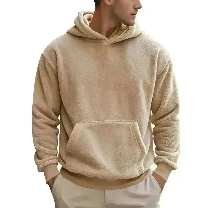 Fall Winter Fleece Plush thick Hoodie Pullover tops for men - EX-STOCK CANADA