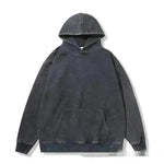 Unisex Teen Waxed Washed Distressed Hoodie Sweatshirt Pullover top - EX-STOCK CANADA
