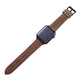 Suitable For Iwatch SE Strap Lychee Pattern Oil Wax Leather Strap New Silicone Leather Strap - EX-STOCK Canada