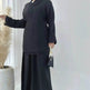 Plain Color Casual Lace Up Middle East Dubai Top And Skirt Suit Eid Abaya Jilbab Hijab Abaya for ArabWomen - EX-STOCK Canada