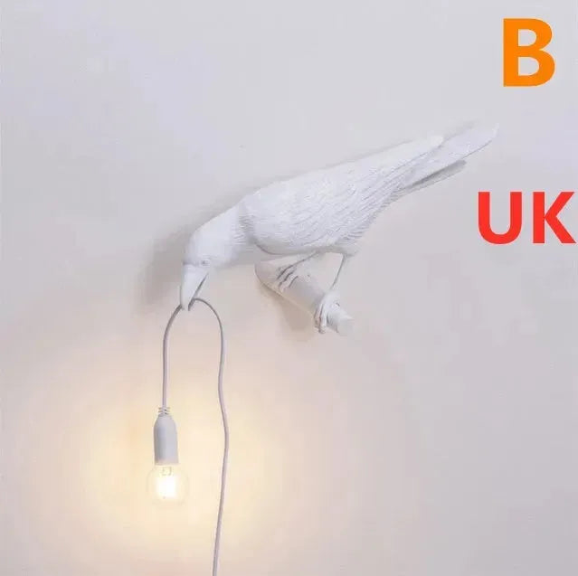 Creative Auspicious Bird Resin Wall Lamp Decoration - EX-STOCK CANADA