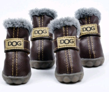 Dog Thick Snow Boots Keep Warm Teddy Autumn And Winter VIP Shoes EX-STOCK Canada 