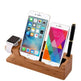 Wooden Table Desktop Dual Phone Holder - EX-STOCK CANADA
