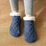 Winter Knitted Plush Floor Socks Home Warm Non-slip Carpet Socks Women - EX-STOCK CANADA