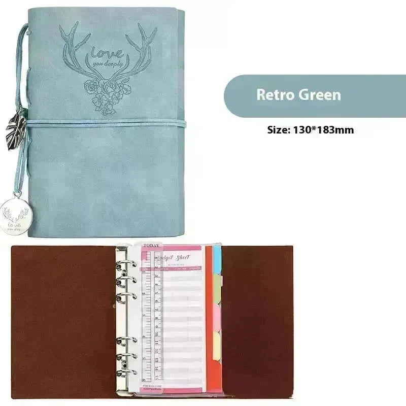 Notebook A6 Leather Loose-leaf Tally Book Note Pad  Memo Note Book - EX-STOCK CANADA