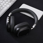 Dark Black wireless over-ear headphones with Bluetooth 5.3