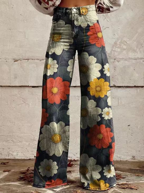 Nouveau Pantalon Décontracté en Jean avec Simulation de Haut-Parleur Thermique 3D Tous-compatibles 