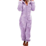 Women Polar Bear Winter hooded pajamas Jumpsuit Lounge wear Sleep wear - EX-STOCK Canada