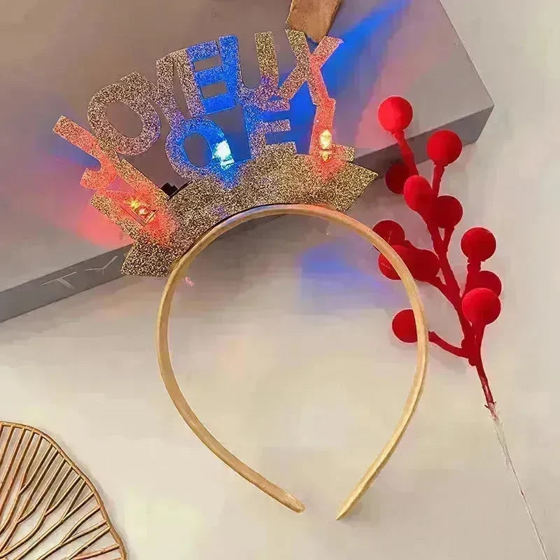 Christmas With Light Headband Snowflake Women's - EX-STOCK CANADA