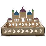 Wooden Ornament Eid Al Fitr Table Decoration coffee Tray - EX-STOCK Canada