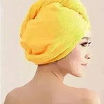 Women's Microfiber Hair Dryer Cap Absorbent Hair Towel. - EX-STOCK CANADA