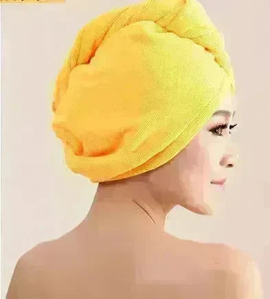 Women's Microfiber Hair Dryer Cap Absorbent Hair Towel. - EX-STOCK CANADA