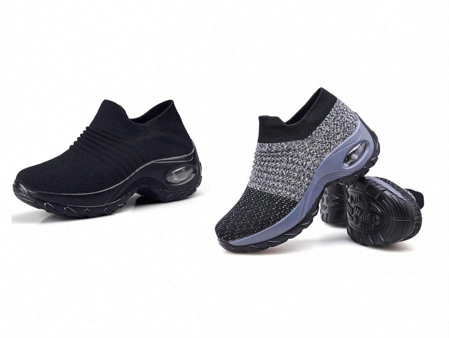 Casual Fashionable Socks Mesh Sneakers No tie sneakers women EX-STOCK
